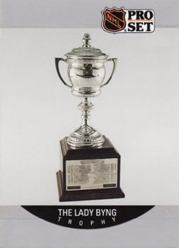 #378 The Lady Bing Trophy - 1990-91 Pro Set Hockey
