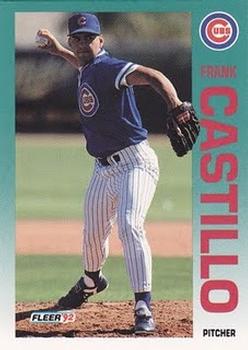 #378 Frank Castillo - Chicago Cubs - 1992 Fleer Baseball