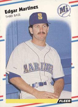 #378 Edgar Martinez - Seattle Mariners - 1988 Fleer Baseball