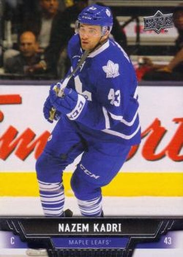 #378 Nazem Kadri - Toronto Maple Leafs - 2013-14 Upper Deck Hockey