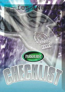 #378 Kings Checklist - Los Angeles Kings - 1995-96 Parkhurst International Hockey