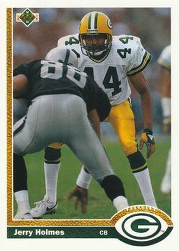 #378 Jerry Holmes - Green Bay Packers - 1991 Upper Deck Football