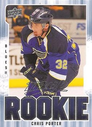 #378 Chris Porter - St. Louis Blues - 2008-09 Upper Deck MVP Hockey