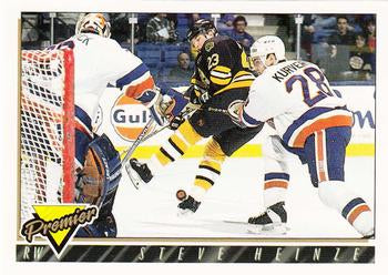 #378 Steve Heinze - Boston Bruins - 1993-94 Topps Premier Hockey