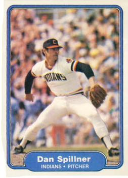 #378 Dan Spillner - Cleveland Indians - 1982 Fleer Baseball