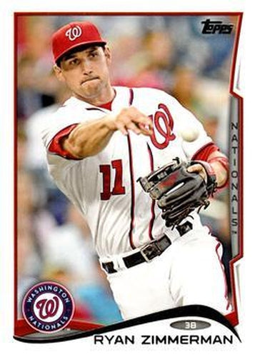 #378a Ryan Zimmerman - Washington Nationals - 2014 Topps Baseball