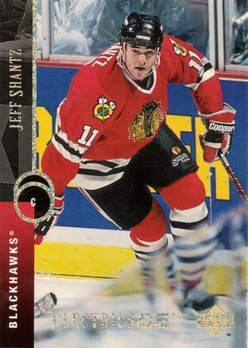 #379 Jeff Shantz - Chicago Blackhawks - 1994-95 Upper Deck Hockey - Electric Ice