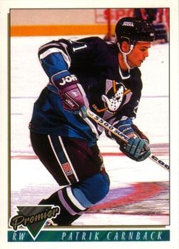 #379 Patrik Carnback - Anaheim Mighty Ducks - 1993-94 O-Pee-Chee Premier Hockey