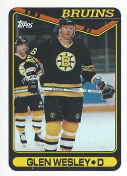 #379 Glen Wesley - Boston Bruins - 1990-91 Topps Hockey