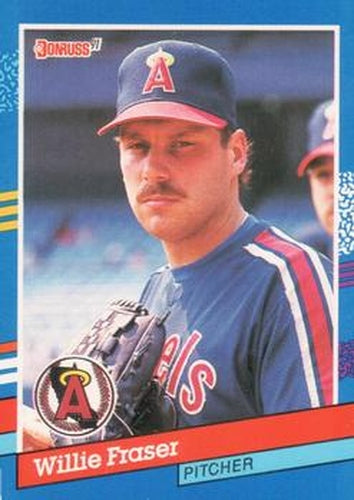 #379 Willie Fraser - California Angels - 1991 Donruss Baseball