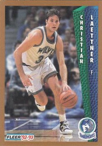 #379 Christian Laettner - Minnesota Timberwolves - 1992-93 Fleer Basketball