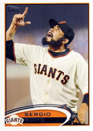 #379 Sergio Romo - San Francisco Giants - 2012 Topps Baseball