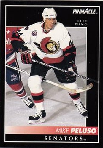 #379 Mike Peluso - Ottawa Senators - 1992-93 Pinnacle Canadian Hockey