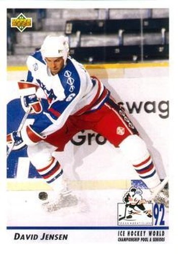 #379 David Jensen - USA - 1992-93 Upper Deck Hockey