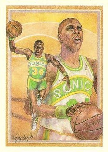 #379 Xavier McDaniel - Seattle SuperSonics - 1990-91 Hoops Basketball