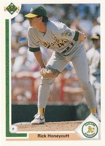 #379 Rick Honeycutt - Oakland Athletics - 1991 Upper Deck Baseball