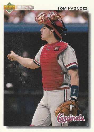 #379 Tom Pagnozzi - St. Louis Cardinals - 1992 Upper Deck Baseball
