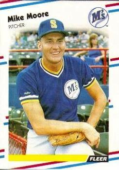 #379 Mike Moore - Seattle Mariners - 1988 Fleer Baseball