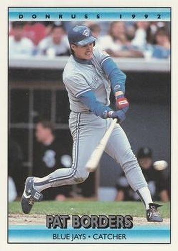 #379 Pat Borders - Toronto Blue Jays - 1992 Donruss Baseball