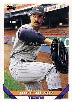 #379 Mike Munoz - Detroit Tigers - 1993 Topps Baseball