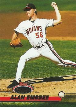 #379 Alan Embree - Cleveland Indians - 1993 Stadium Club Baseball