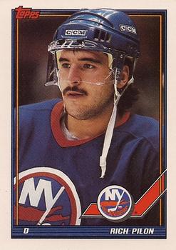 #379 Rich Pilon - New York Islanders - 1991-92 Topps Hockey