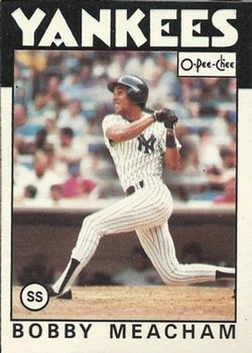 #379 Bobby Meacham - New York Yankees - 1986 O-Pee-Chee Baseball