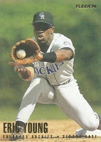 #379 Eric Young - Colorado Rockies - 1996 Fleer Baseball