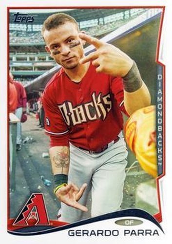 #379 Gerardo Parra - Arizona Diamondbacks - 2014 Topps Baseball