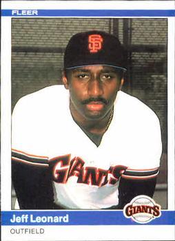 #379 Jeff Leonard - San Francisco Giants - 1984 Fleer Baseball