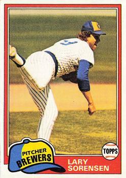 #379 Lary Sorensen - Milwaukee Brewers - 1981 Topps Baseball