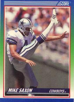 #379 Mike Saxon - Dallas Cowboys - 1990 Score Football