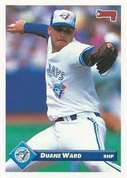 #379 Duane Ward - Toronto Blue Jays - 1993 Donruss Baseball