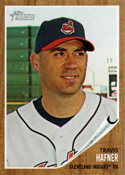 #379 Travis Hafner - Cleveland Indians - 2011 Topps Heritage Baseball