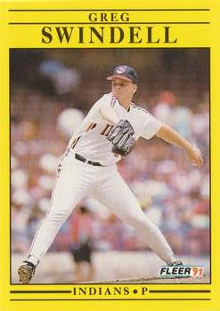 #379 Greg Swindell - Cleveland Indians - 1991 Fleer Baseball