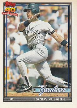 #379 Randy Velarde - New York Yankees - 1991 O-Pee-Chee Baseball