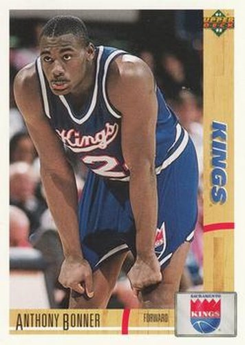 #379 Anthony Bonner - Sacramento Kings - 1991-92 Upper Deck Basketball