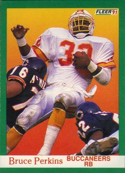 #379 Bruce Perkins - Tampa Bay Buccaneers - 1991 Fleer Football
