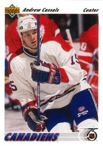 #379 Andrew Cassels - Montreal Canadiens - 1991-92 Upper Deck Hockey
