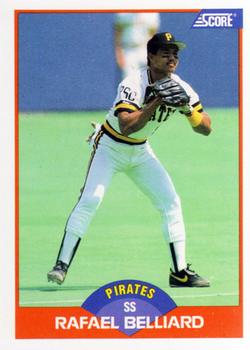#379 Rafael Belliard - Pittsburgh Pirates - 1989 Score Baseball