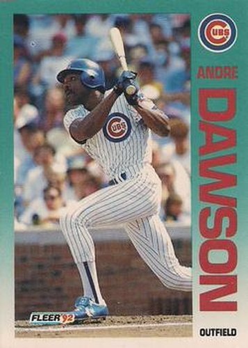 #379 Andre Dawson - Chicago Cubs - 1992 Fleer Baseball