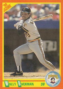 #37T Wally Backman - Pittsburgh Pirates - 1990 Score Rookie & Traded Baseball