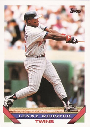 #37 Lenny Webster - Minnesota Twins - 1993 Topps Baseball