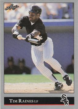 #37 Tim Raines - Chicago White Sox - 1992 Leaf Baseball