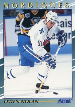 #37 Owen Nolan - Quebec Nordiques - 1992-93 Score Young Superstars Hockey