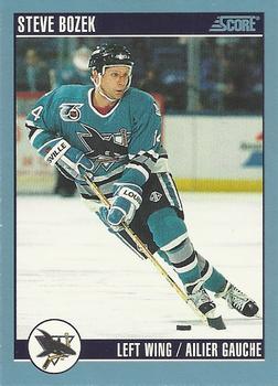 #37 Steve Bozek - San Jose Sharks - 1992-93 Score Canadian Hockey