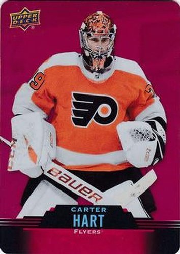 #DC-37 Carter Hart - Philadelphia Flyers - 2020-21 Upper Deck Tim Hortons Hockey - Red Die Cut