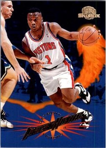 #37 Lindsey Hunter - Detroit Pistons - 1995-96 SkyBox Premium Basketball