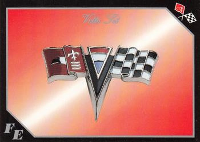 #37 Corvette Flag Emblem # 6 of 16 - 1991 Collect-A-Card Vette Set