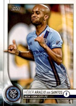 #37 HŽber Araœjo dos Santos - New York City FC - 2020 Topps MLS Soccer